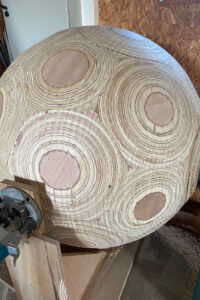 affinage sphère en bois