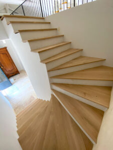 escalier en chêne voûte sarrasine